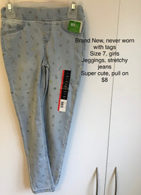 BRAND NEW WITH TAGS GIRLS LEGGINGS ASST Sz 6-10