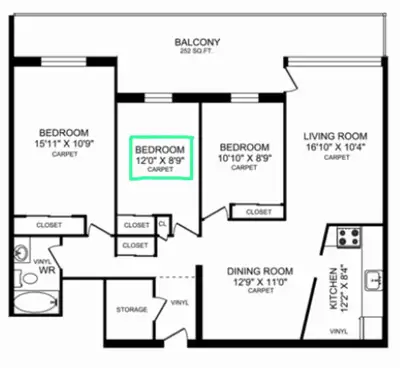 *Accommodation is available for a female or a couple starting July.* •Room’s dimensions: 12’0” X 8’9...