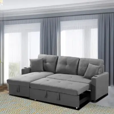 Black Friday Sale Dual Best Quality Large Pull Out Sofa Bed Set, View more