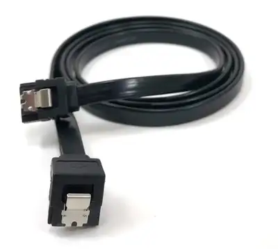 New black SATA 3 right angle cables, View more