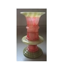 Marble Onyx Alabaster Flower Vase in Arts & Collectibles in Oshawa / Durham Region - Image 2