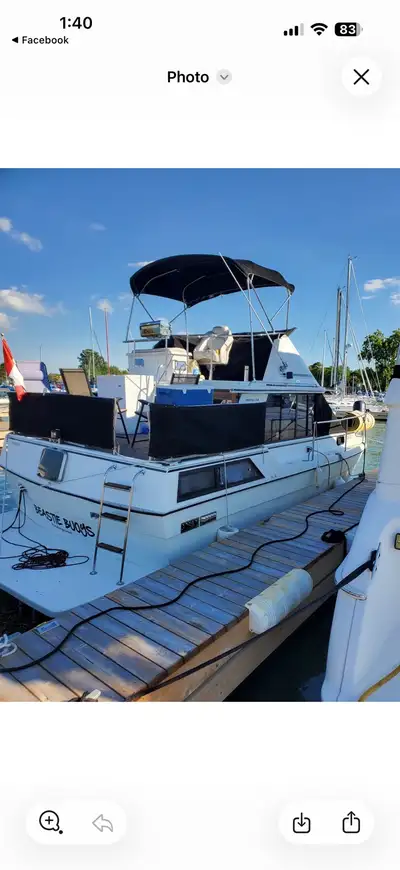 36ft Cooper Prowler Cruiser, dual Chevy engines, 2 bedrooms, bath, nice galley. This is a comfortabl...