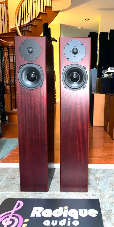 Totem Sttaf Acoustic Floor Standers in Gorgeous Mahogany, View more