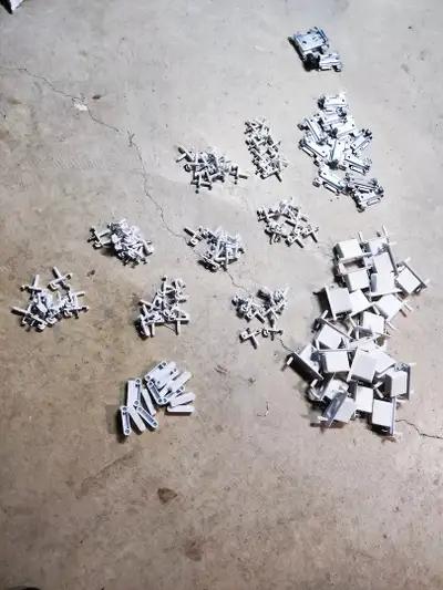 All new never used White Plastic Shelving Hardware & Brackets All for $25 Near Agincourt Mall in Sca...