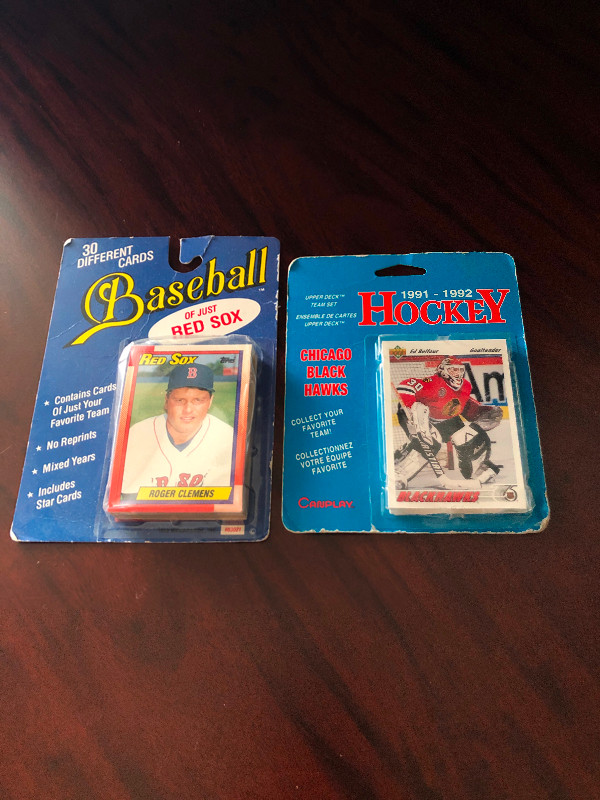 Hockey and baseball team retail packs factory sealed in Arts & Collectibles in City of Toronto