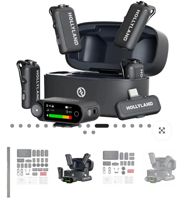 Content creator 4 mic’s wireless setup64573399482114120