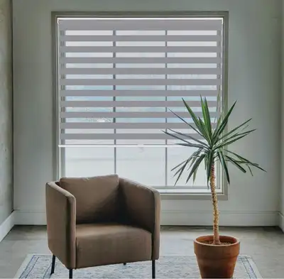 Roller Shades for Windows Dual Layer 34" W x 72" H, View more
