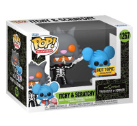 FUNKO POP # 1267 ITCHY & SCRATCHY SIMPSONS HOT TOPIC EXCLUSIVE