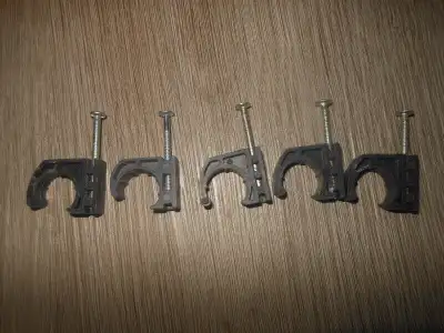 1/2-in Dia. Plastic J-Clamp w/Nail set of 5, View more
