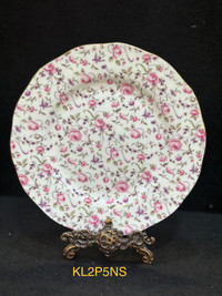 Chintz Salad plate Bone China Royal Albert Confetti Rose - mint