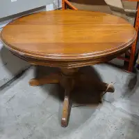 Solid Oak Round Kitchen Table