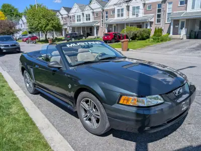 C'est avec regret que je dois me départir de mon petit cheval: - Ford Mustang 1999 décapotable - Tra...