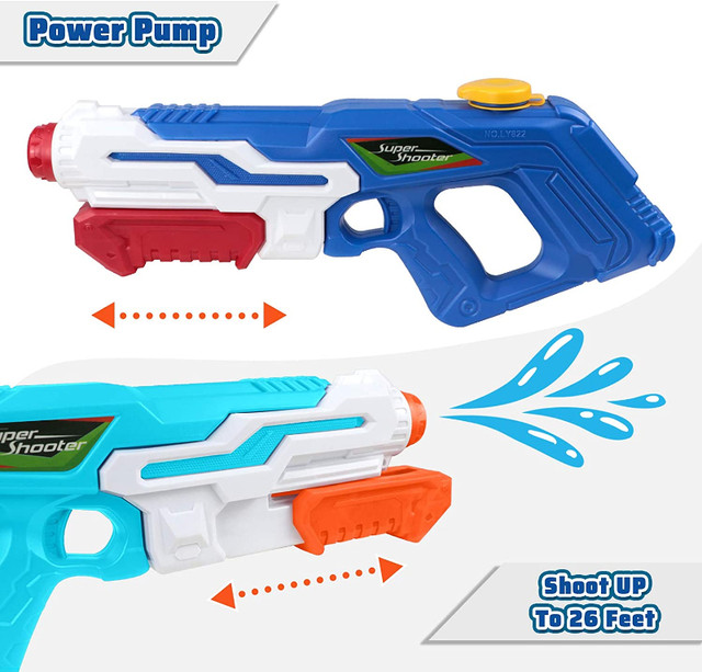 NEW 2 Pack Water Guns for Kids, Squirt Guns Kids Toy 970CC Water in Toys & Games in London - Image 3