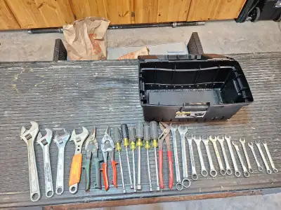Tool box with tools, View more