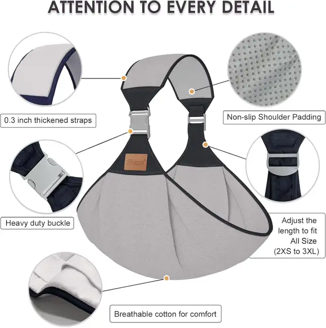 NEW Baby Carrier Sling for newborns, babies, toddlers in Strollers, Carriers & Car Seats in Brantford - Image 3