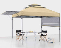 10 x 17 Pop-up canopy tent, Beige 