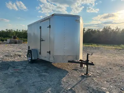 This is a 2011 6’x10’ Haulmark enclosed trailer, perfect for hauling equipment or storage. It's in g...