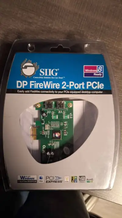 SIIG DP 2-Port FireWire PCIe Card, View more