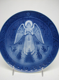 HTF Royal Copenhagen 1959 Christmas collector plate angel Hansen