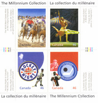 Canada Stamps - The Millennium Collection - Canadian Entertainme