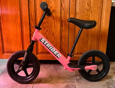 Strider 12” sport balance bike pink colour, View more