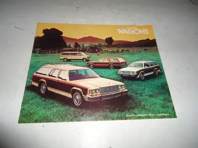 1979 Ford Station Wagon Dealer Sales Brochure. Like New. See Pictures. 15 Pages. Features LTD, Fairm...