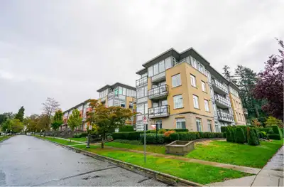 UBC on-campus, one-bedroom + one den apartment, In-suite laundry, one parking space, 610 sq ft.