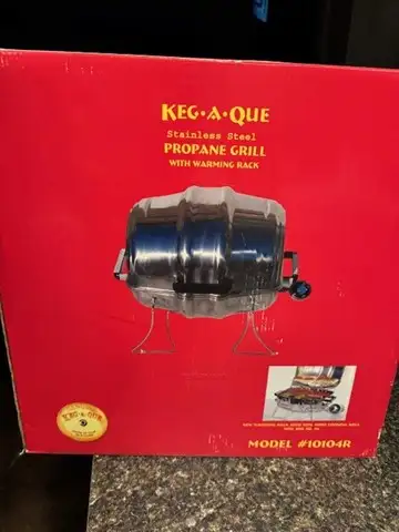 Keg-A-Que Portable Propane BBQ Grill, View more