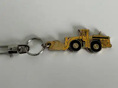 Heavy equipment loader BBS keychain, View more