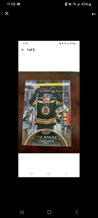 2021 Upper Deck Canvas Charlie Coyle Boston Bruins Hockey Card