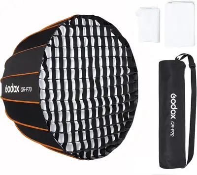 GODOX QR-P70 Quick Release deep Softbox with Grid, View more