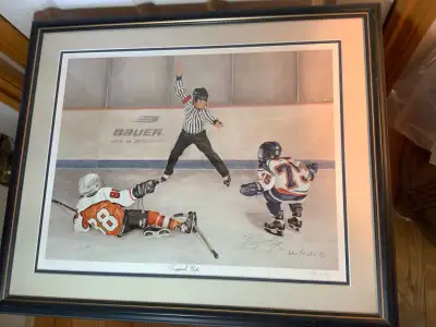 John Newby Vt Lt Ed Lith “Tripped up” Autog Eric & Brett Lindros, View more