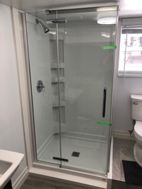 Shower door install