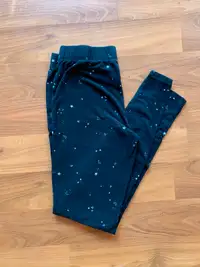 Black Leggings with White Stars and Moons