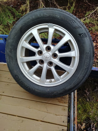 4 Summer tires with alloy rims
