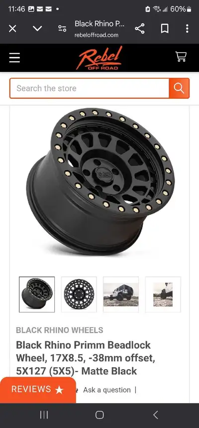 Black Rhino and predator tires. Amazing tires and never let me down. Little sound when driving not b...