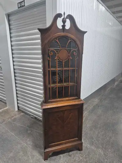 Antique Diminutive Walnut Corner Cabinet , View more