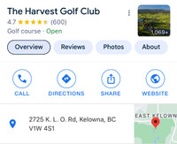 Harvest Golf Club 2024 Season Membershop 
