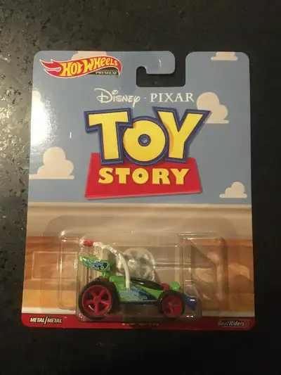 Will trade for other gassers, car culture or real riders Toy Story RC car part of the 2019 HW Retro...