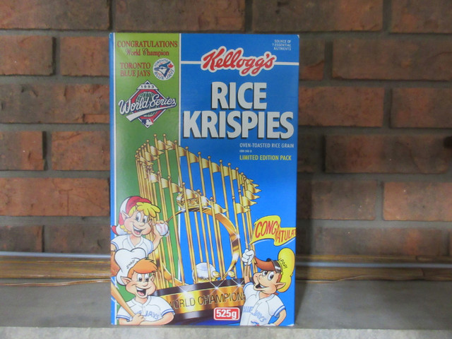 Toronto Blue Jays Rice Krispies World Series cereal box in Arts & Collectibles in St. Catharines