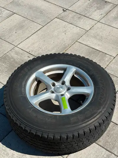 For Sale: Aftermarket Alloy Wheels with Winter Tires – 16” Set for Jeep Patriot & Compatible SUVs Se...