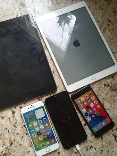 iPhones and iPads for parts might have iCloud , View more
