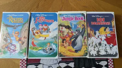 Great condition original Walt Disney VHS movies for sale. All tapes in like new condition. Thanks.