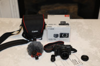 Canon EOS M6 - 15-45mm f/3.5-6.3 STM Lens, EVF, Bag, Mic, Memory