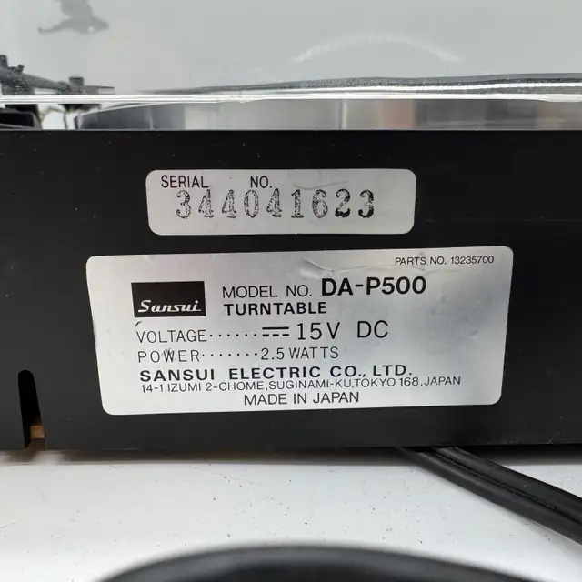 Sansui DA-P500 Automatic Direct Drive Turntable For Parts in Stereo Systems & Home Theatre in City of Toronto - Image 11