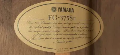 1981 YAMAHA SOLID SPRUCE TOP acoustic guitar, View more