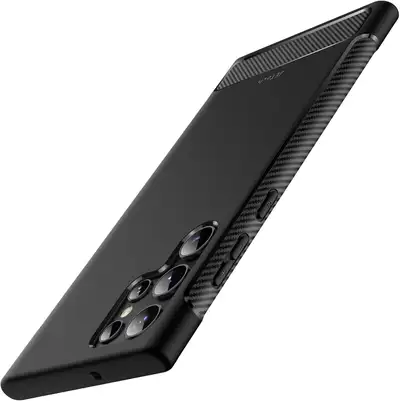 Slim Fit Case Samsung Galaxy S22 Ultra Thin Phone Cover Black, View more