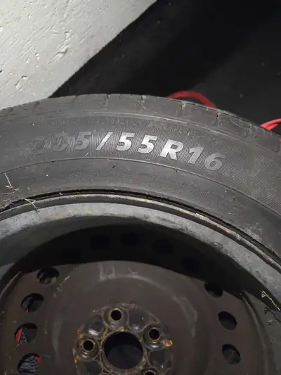 I'm selling a full set of Sailun Inspire winter tires mounted on steel rims, size 205/55R16 91V. The...