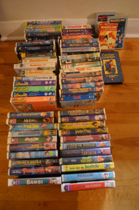 Cassettes VHS de films d'enfants ( 65)