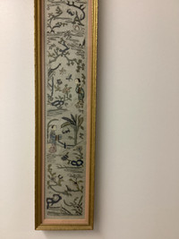 Chinese framed stitched handicraft